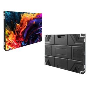 מסך לד פנימי קבוע GOB P2.5 בגודל 64×48 ס״מ – רענון 7680Hz, תחזוקה קדמית במגנטים | ארון אלומיניום Die-Cast