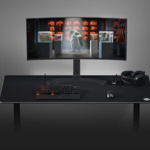 משטח לעכבר גיימינג ענק SteelSeries QcK 3XL 1220×590×3 מ״מ – בד מיקרו־ארוג, בסיס נגד החלקה, דיוק DPI גבוה ונמוך