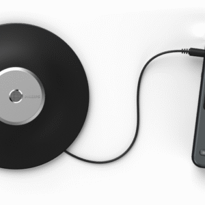 VoiceTracer PHILIPS DVT8115 – מקליט ישיבות דיגיטלי עם מיקרופון 360°, זיכרון 8GB, הקלטה אוטומטית, והמרה לדיבור לטקסט