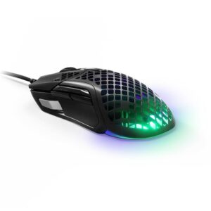 עכבר גיימינג חוטי SteelSeries Aerox 5 – 66 גרם, 9 לחצנים, TrueMove Air 18,000 CPI, IP54, RGB PrismSync