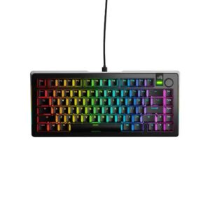 Glorious GMMK 3 PRO HE 75% שחור – מקלדת קומפקטית לגיימרים Hall Effect 8000Hz עם Hot Swap, שלדת אלומיניום ו-RGB דינמי