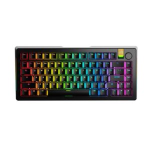 מקלדת גיימינג מכאנית אלחוטית Glorious GMMK 3 PRO HE 75% שחור – Hall Effect 8000Hz Rapid Trigger, מתגים מגנטיים, אלומיניום CNC, Bluetooth ו-2.4GHz, מורכבת מראש