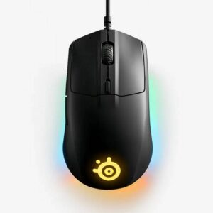 עכבר לגיימרים תחרותיים SteelSeries Rival 3 – חיישן TrueMove Core 8500 CPI, 6 כפתורים, RGB דינמי, עקיבה 1 ל־1