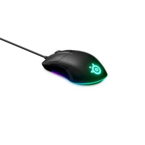 עכבר לגיימרים תחרותיים SteelSeries Rival 3 – חיישן TrueMove Core 8500 CPI, 6 כפתורים, RGB דינמי, עקיבה 1 ל־1