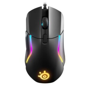תשעת כפתורים לתכנות SteelSeries Rival 5 – 9 כפתורים, חיישן TrueMove Air 18,000 DPI, RGB PrismSync