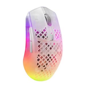 סטילסיריז איירוקס 3 אלחוטי SteelSeries Aerox 3 Wireless – 68 גרם, TrueMove Air 18,000 DPI, 2.4GHz ו-Bluetooth 5.0, IP54, עד 200 שעות, RGB