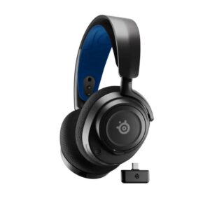 סטילסיריס ארקטיס נובה שבע פי SteelSeries Arctis Nova 7P ל-PlayStation עם Dual Wireless 2.4GHz Bluetooth, מיקרופון ClearCast וסוללה עד 38 שעות