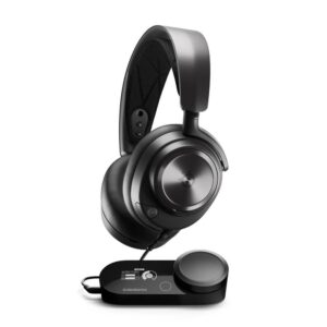 אוזניות גיימינג חוטיות SteelSeries Arctis Nova Pro 7.1 עם GameDAC Gen 2, Hi-Res 96kHz/24-bit, סראונד 360° ומיקרופון ClearCast AI
