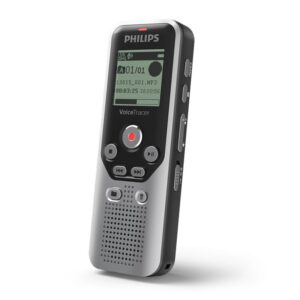 טייפ מנהלים PHILIPS DVT1250 8GB עם הרחבת זיכרון, הקלטה אוטומטית והפעלה קולית, עד 42 שעות סוללה