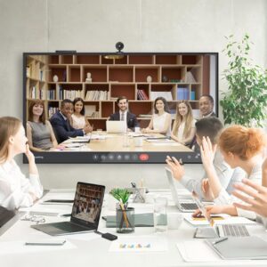 אינקס קונקט פרו פלוס Innex Connect Pro+ מרכז ישיבות חכם עם BYOM, שיתוף מסך AirPlay Miracast Chromecast, אינטגרציית מצלמה, שליטת טאצבק, חיבורי HDMI ו-USB