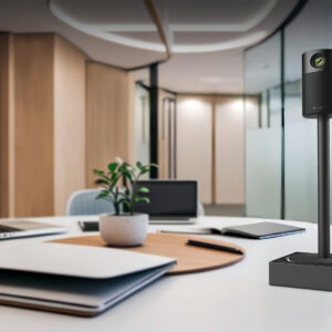 מצלמה למרכז השולחן Innex Omni מצלמת ועידה 360° 4K לחדרי ישיבות עם בינה מלאכותית ומעקב דוברים וביטול רעשים
