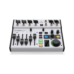 מיקסר עם רמת רעש נמוכה Behringer Flow 8 עם שליטה באפליקציה, Bluetooth, FX וכניסות מיקרופון