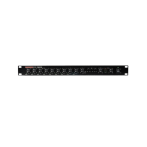 מיקסר עם יציאת מאסטר מאוזנת 19 ” FONESTAR MX-848 עם 6 כניסות מיקרופון/ליין, 3 כניסות RCA סטריאו, פאנטום ו־MIC PRIORITY למערכות PA