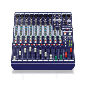 מיקסר אנלוגי 12 מיקסר להופעות חיות PREAMP MIDAS DM12 להופעות חיות והקלטות אולפן – איכות סאונד מקצועית עם EQ פרמטרי ו-AUX SEND