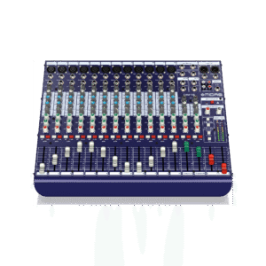 מיקסר אנלוגי 16 מיקסר בהפקות מקצועיות MIDAS DM16 עם פריאמפ מיקרופון MIDAS – 12 מונו + 2 סטריאו, אידיאלי להופעות חיות והקלטות אולפן
