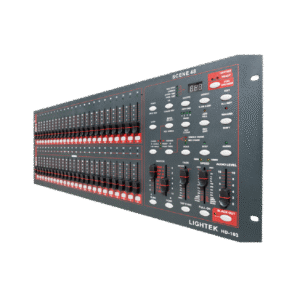 בקר תאורה למפיקים ותאורנים DMX מקצועי LIGHTEK HD-103 – פיקוד תאורה 48 ערוצים, 48 סליידים עם MIDI ושליטת מכונת עשן