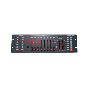 בקר תאורה למערכת תאורת לד DMX מקצועי 192 ערוצים עם 8 סליידרים LIGHTEK HD-106 לשולחן תאורת במה ואירועים