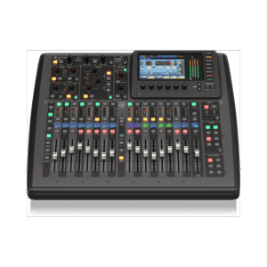 מיקסר דיגיטלי לאולפן ולחיים Behringer X32 COMPACT עם 16 פריאמפים פרוגרמבליים, 17 פיידרים ממונעים ויכולות שליטה מרחוק באמצעות אייפד/אייפון
