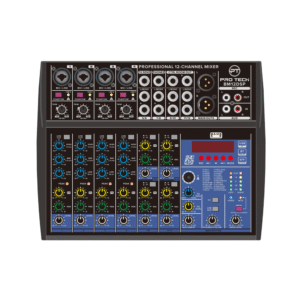 מיקסר 4 מונו 4 מיקסר עם יציאות אוזניות REC/USB/BT ו-EQ פרמטרי – איכות אודיו גבוהה להקלטה והופעות חיות