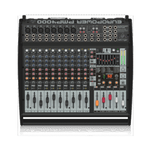 מיקסר מוגבר 16 ערוצים 1600 W עם אפקטים דיגיטליים ו-FBQ דגם PMP4000 למערכת הגברה מקצועית
