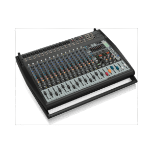 מיקסר 20 כניסות משולב מגבר 1600 W דגם PMP6000 Behringer עם אפקטים כפולים ו-FBQ למערכת הגברה מקצועית
