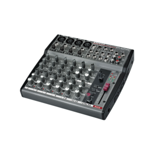 מיקסר עם אקולייזר תלת פסי PHONIC AM440 – 4 מיק/ליין ו־4 סטריאו עם AUX ו־EQ תלת-פסי לכל ערוץ