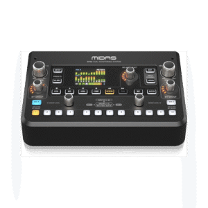 מיקסר מוניטור אישי MIDAS DP48 עם הקלטה, 48 ערוצים, מיקרופון סטריאו, והקלטה ל-SD, מתאים למערכת מוניטורינג אישית