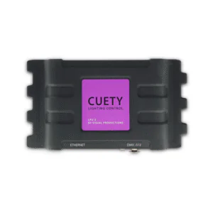 בקר תאורה אלחוטי CUETY LPU-1 מבית Visual Productions – פיקוד תאורה אלחוטי דרך אייפד, אייפון ומחשב, תומך ב-DMX, Art-Net ו-sACN