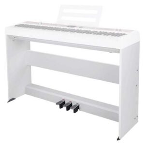 סטנד לפסנתר חשמלי לבן NUX NPS-1 WH NPK-10 יציב ומעוצב לפסנתר דיגיטלי בבית באולפן ובבמה