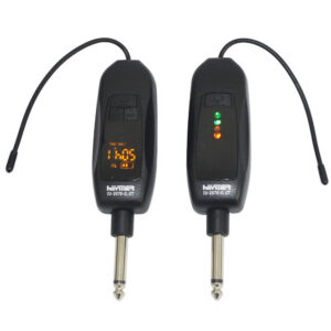 משדר מקלט UHF איכותי לנגנים 6.35mm עם סוללות ליתיום – מערכת אלחוטית מקצועית עם חיבור PL