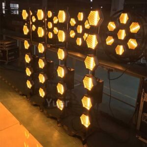 תאורת במה רטרו 6 תאורת רטרו לבמה 120 ס״מ – 300W, מקור אור COB 60W ×6 + 162 נורות RGB 5050, DMX512, מאסטר סלייב