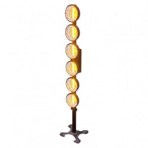 תאורת במה רטרו 6 תאורת רטרו לבמה 120 ס״מ – 300W, מקור אור COB 60W ×6 + 162 נורות RGB 5050, DMX512, מאסטר סלייב
