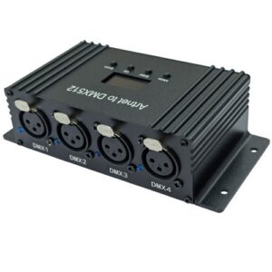מערכת תאורה מקצועית ArtNET DMX Controller ARTNET 4 Ports Art Light – בקר DMX רשת 4 פורטים לתאורת במה מקצועית