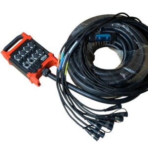 הולכה יציבה לטווח ארוך Cat6a רב־ערוצי 8CH באורך 30 מ׳ – Multi Net עם הצללה כפולה מנחושת לביצועי 10GbE ו-PoE++ יציבים