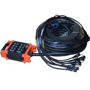 הולכה יציבה לטווח ארוך Cat6a רב־ערוצי 8CH באורך 30 מ׳ – Multi Net עם הצללה כפולה מנחושת לביצועי 10GbE ו-PoE++ יציבים