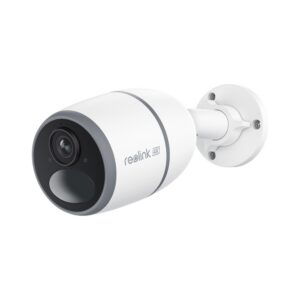 מצלמה עם סים לאבטחה REOLINK Go Ultra 4K 8MP – 4G LTE, סוללה וטעינה סולארית, זיהוי חכם אדם רכב וחיות, ראיית לילה, IP65, תואמת Google Assistant וAlexa