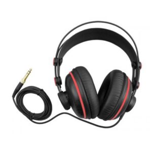 אוזניות סגורות עם צליל עמוק DeepBass סגורות עם תיק, סאונד עשיר עם תגובה לבס עמוק, חיבור גולדן 3.5 מ”מ ו-6.3 מ”מ, רגישות 98dB, תדרים 10-30,000 Hz