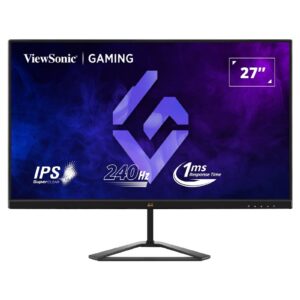צג גיימינג 27 צג עם זווית צפייה רחבה 240Hz עם טכנולוגיית IPS ו-1ms MPRT | FreeSync ו-G-Sync, HDR10, חיבורי HDMI ו-DisplayPort
