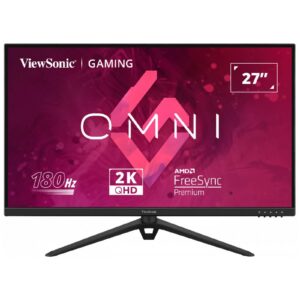 מסך גיימינג 27 מוניטור עם בהירות גבוהה 2K 180Hz עם IPS מהיר ו-HDR10 – תמונה חדה ומהירות תגובה של 0.5ms, תואם FreeSync ו-G-Sync