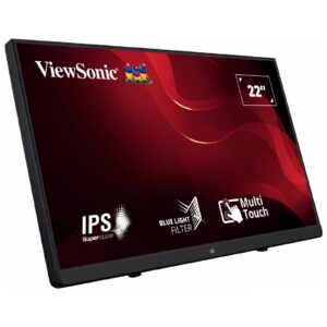 מסך מגע 22 אינץ’ ViewSonic TD2230 עם רזולוציית FHD, 10 נקודות מגע, רמקולים מובנים וכניסות HDMI, DisplayPort ו-USB