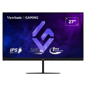צג גיימינג 27 צג עם זווית צפייה רחבה 240Hz עם טכנולוגיית IPS ו-1ms MPRT | FreeSync ו-G-Sync, HDR10, חיבורי HDMI ו-DisplayPort