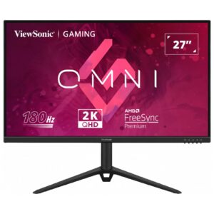 מסך גיימינג 27 מוניטור עם בהירות גבוהה 2K 180Hz עם IPS מהיר ו-HDR10 – תמונה חדה ומהירות תגובה של 0.5ms, תואם FreeSync ו-G-Sync