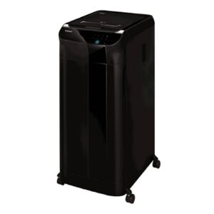 פתרון גריסה למספר משתמשים Fellowes AUTOMAX 550C למשרד – גריסה עד 550 דפים, כולל דיסקים וכרטיסי אשראי, רמת ביטחון DIN P4
