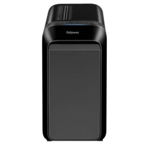 מגרסה עם מנגנון עצירה אוטומטי Fellowes Powershred LX220 Mini-Cut עם טכנולוגיית אנטי-ג’אם, גורס עד 20 דפים, מנגנון SafeSense, מיכל 30 ליטר, אחריות 3 שנים