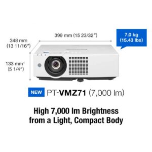 מקרן לייזר להשכרת הגברה ותאורה PT VMZ71 WUXGA 7000 לומן לאולמות כנסים וכיתות לימוד