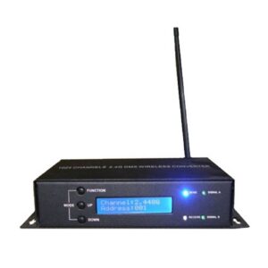 משדר תאורה אלחוטי לבמה DMX נייח אלחוטי LIGHTEK HD-208 ללא ספק למערכות תאורה קבועות