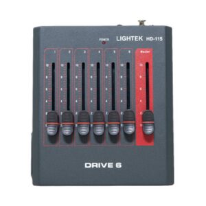 בקר תאורה למפיקים מתחילים DMX בסיסי 6 ערוצים LIGHTEK HD-115 לבקרת תאורת במה ואירועים