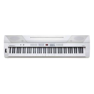 פסנתר חשמלי נייד לבן 88 קלידים KURZWEIL KA90 WH עם קלידים שקולים ומערכת רמקולים 60W לבית ולאולפן