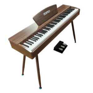 פסנתר למתחילים ומתקדמים MORTON SW-1 WALNUT עם Bluetooth ופונקציות MIDI – סאונד טהור ועיצוב יוקרתי
