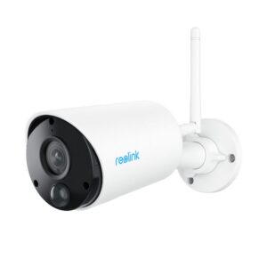 מצלמת אבטחה חיצונית אלחוטית Reolink Argus Eco 3MP עם סוללה נטענת IP65 ותמיכה בפאנל סולארי